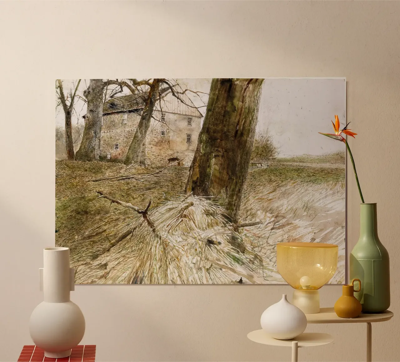Studio sull'Arca di Noè di Andrew Wyeth carta hahnemühle da Trudeau Art Studio