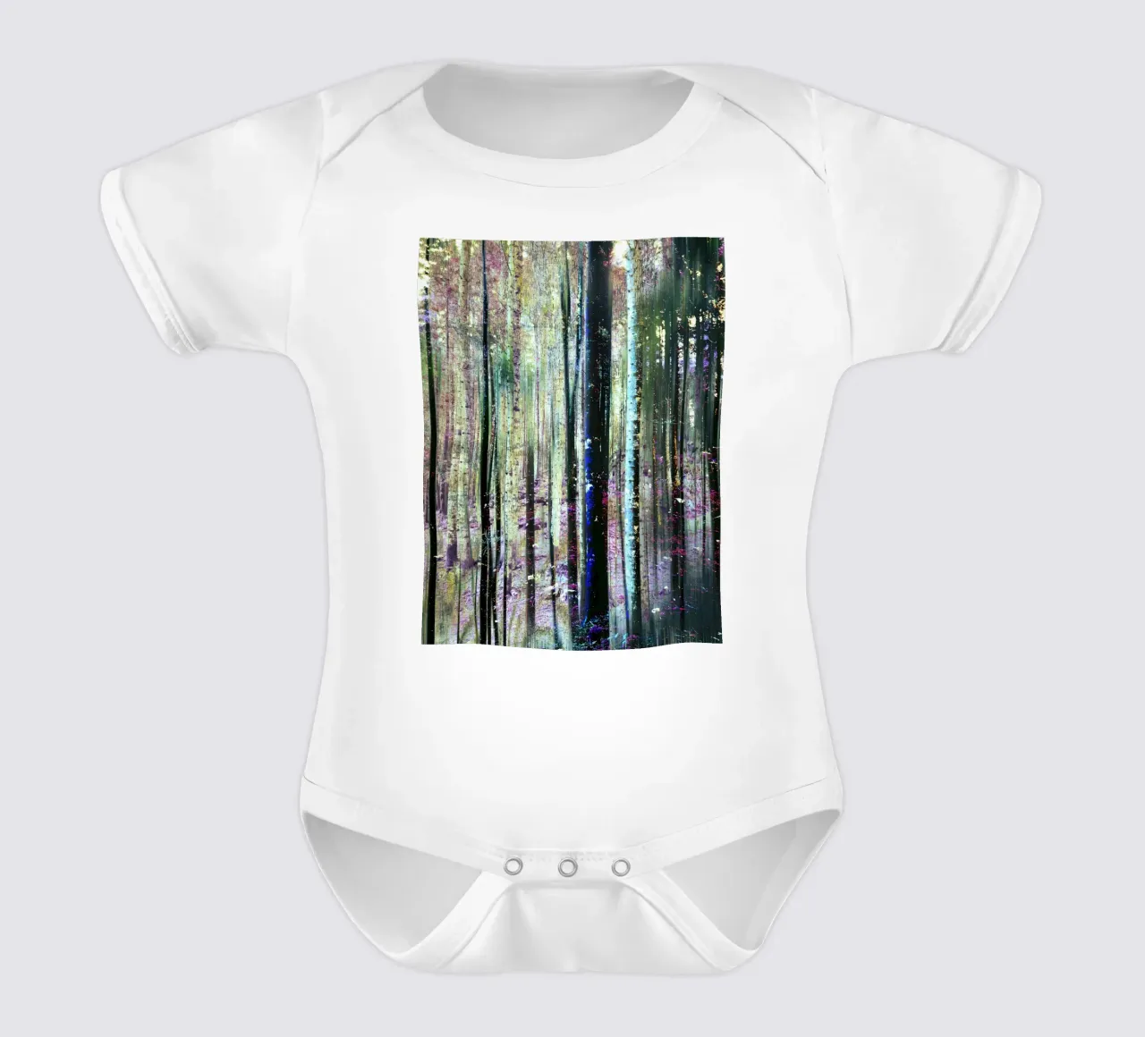 Expressionist Forest body neonato maniche corte da Angelo Cerantola