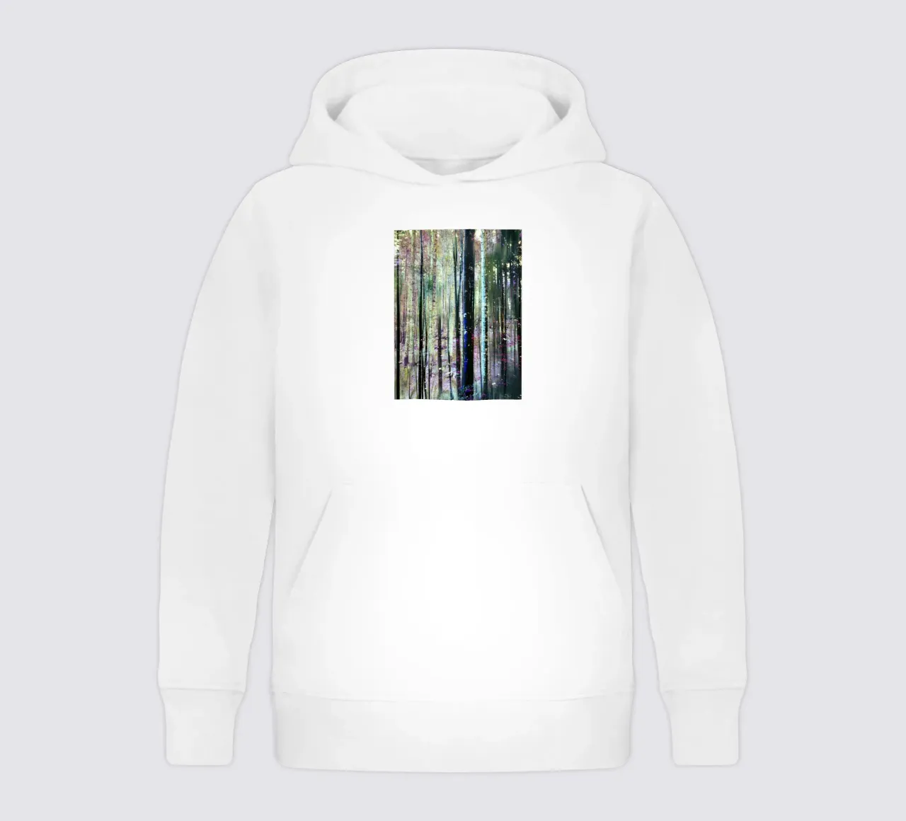 Expressionist Forest felpa bambino con cappuccio da Angelo Cerantola
