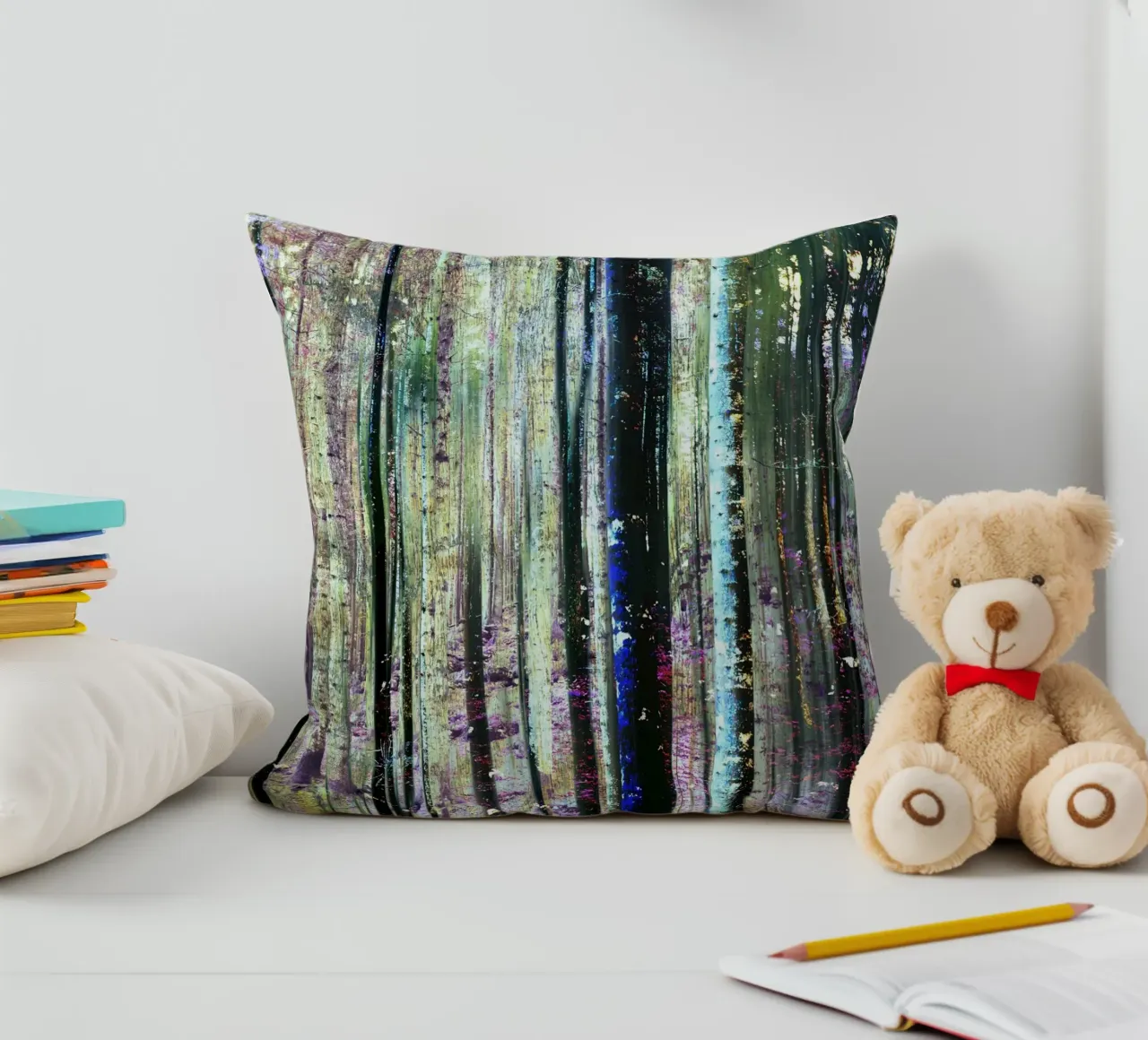 Expressionist Forest cuscino da Angelo Cerantola