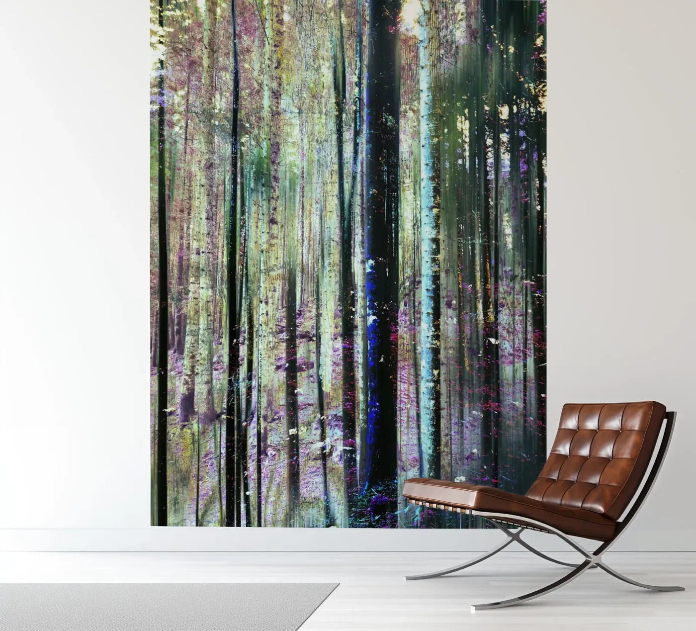 Expressionist Forest fotobehang van Angelo Cerantola