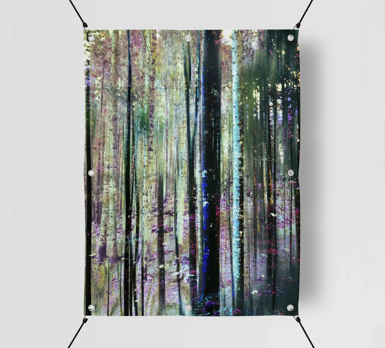 Expressionist Forest telo in pvc da Angelo Cerantola