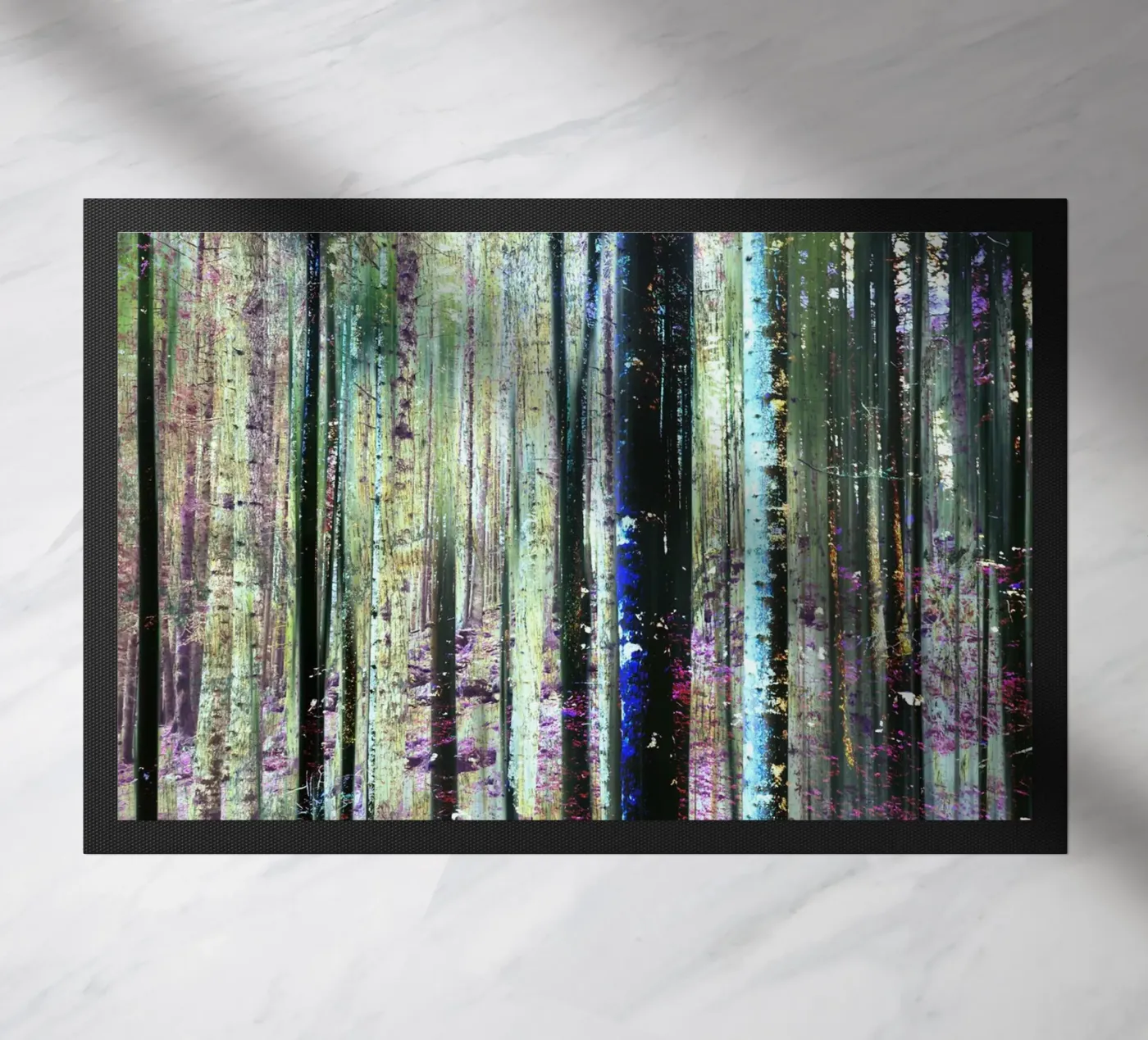 Expressionist Forest Fußmatte von Angelo Cerantola