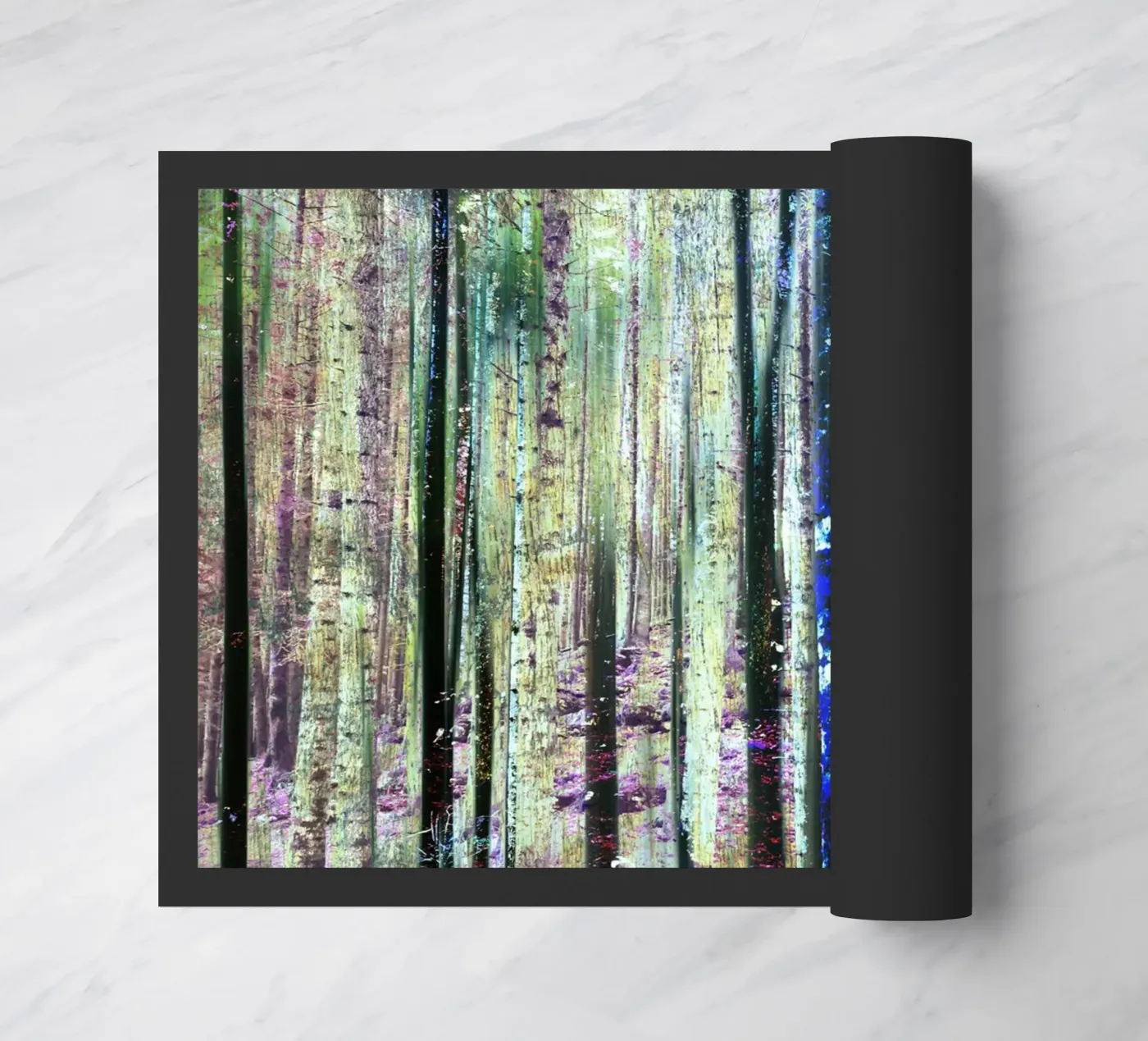 Expressionist Forest Fußmatte von Angelo Cerantola