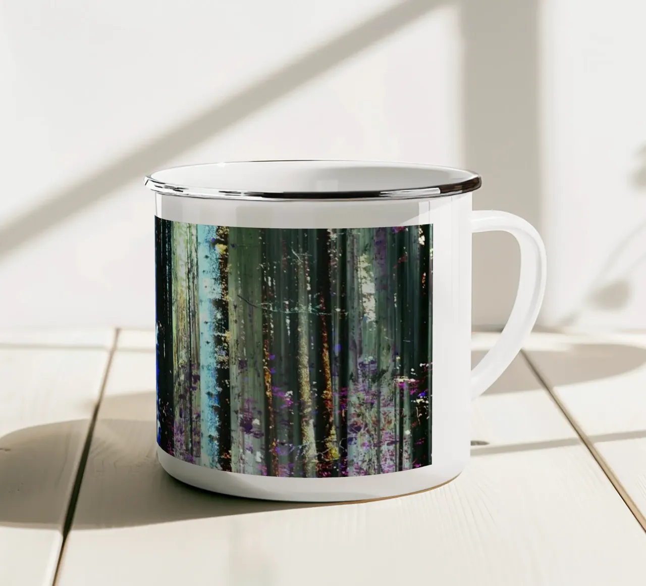 Expressionist Forest tazza in smalto da Angelo Cerantola