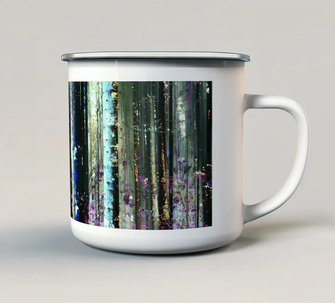 Expressionist Forest tazza in smalto da Angelo Cerantola