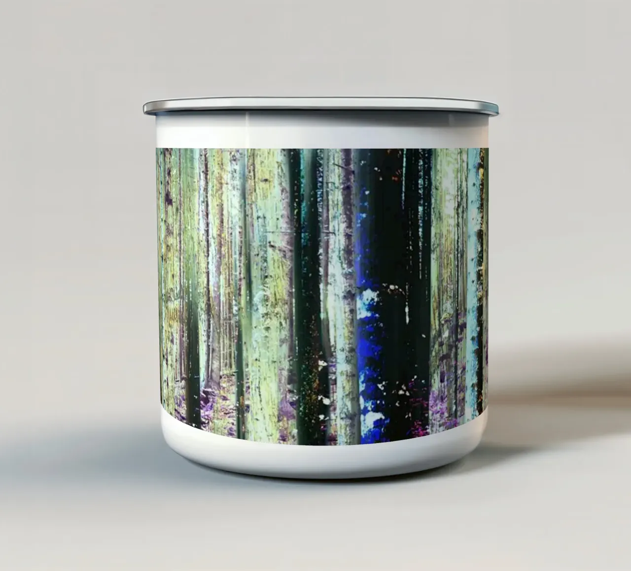 Expressionist Forest tazza in smalto da Angelo Cerantola