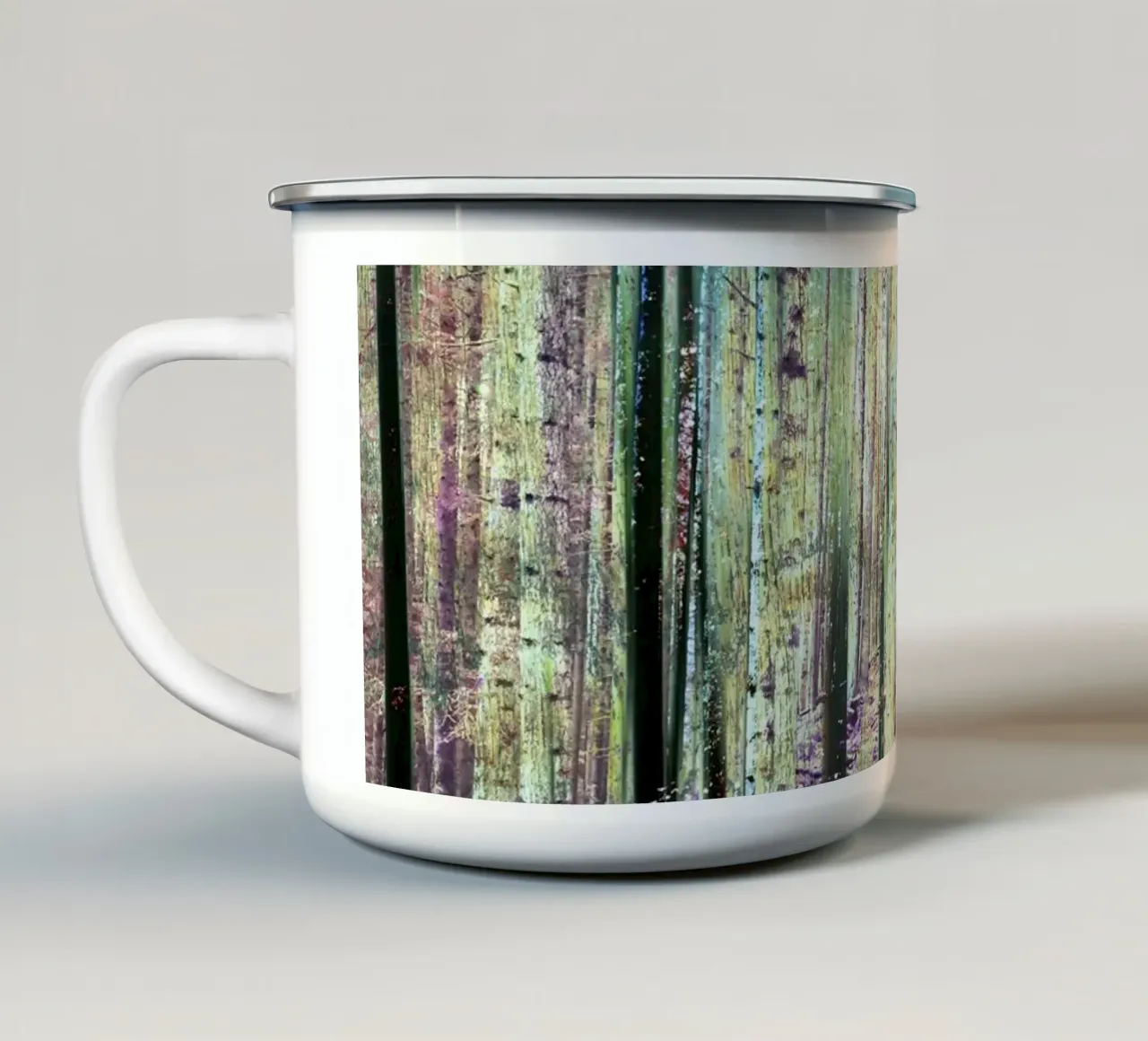 Expressionist Forest tazza in smalto da Angelo Cerantola