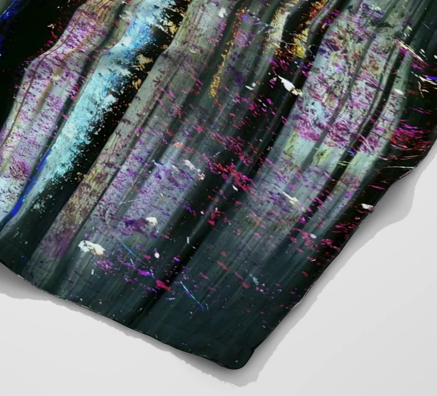 Expressionist Forest Fleecedecke von Angelo Cerantola