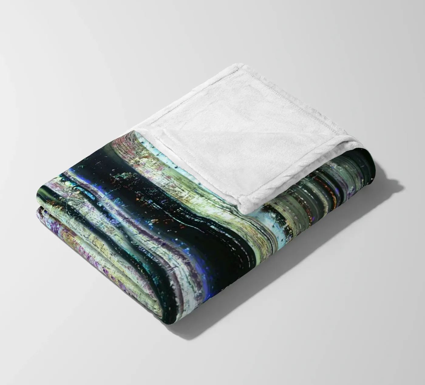 Expressionist Forest Fleecedecke von Angelo Cerantola