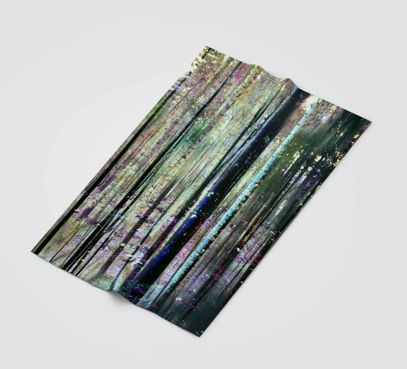 Expressionist Forest Fleecedecke von Angelo Cerantola