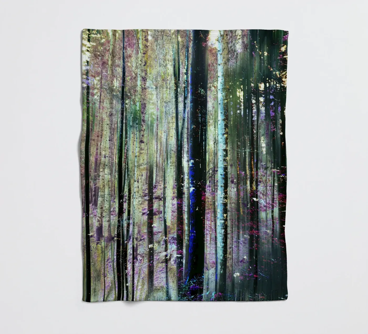 Expressionist Forest Fleecedecke von Angelo Cerantola