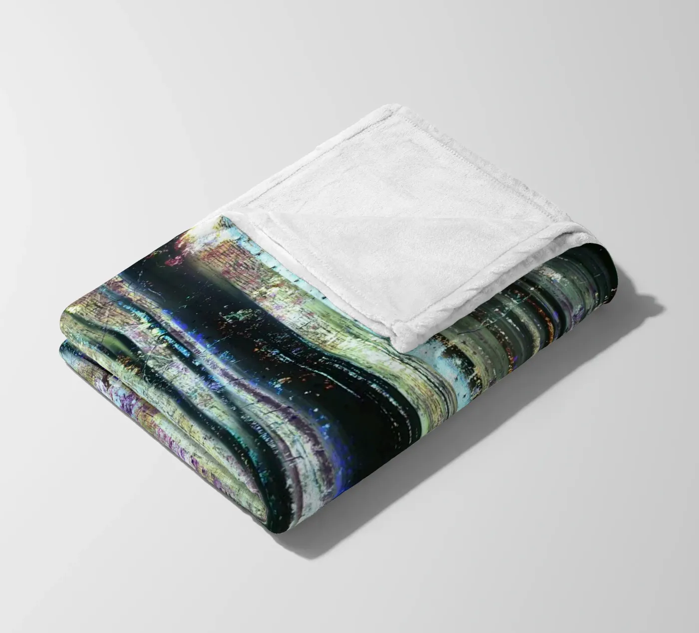 Expressionist Forest Fleecedecke von Angelo Cerantola