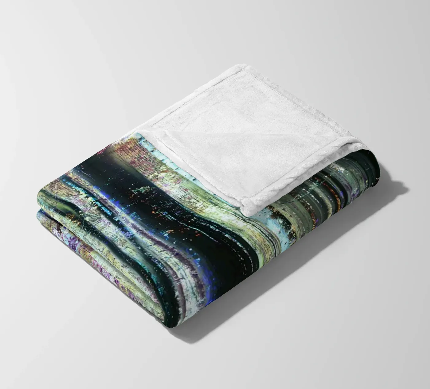 Expressionist Forest Fleecedecke von Angelo Cerantola