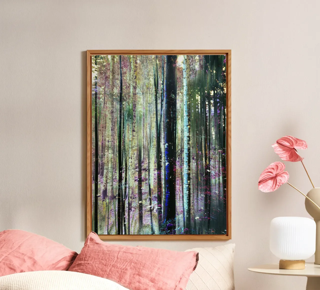 Expressionist Forest alluminio dibond da Angelo Cerantola