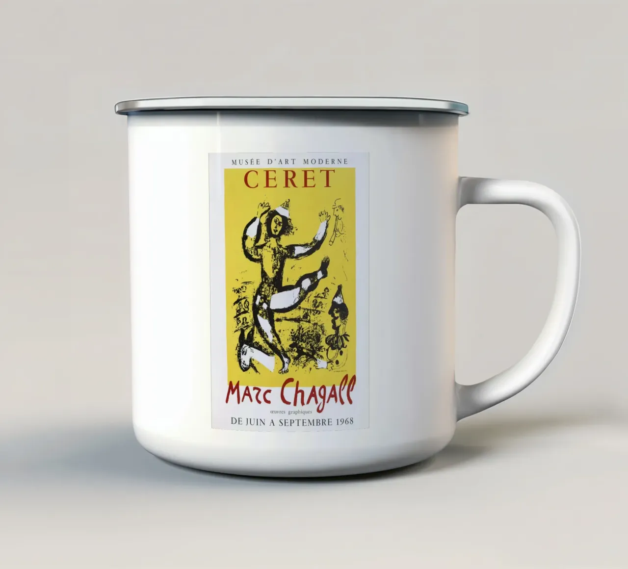 Ceret, 1968 tazza in smalto da Jachultz Sophias