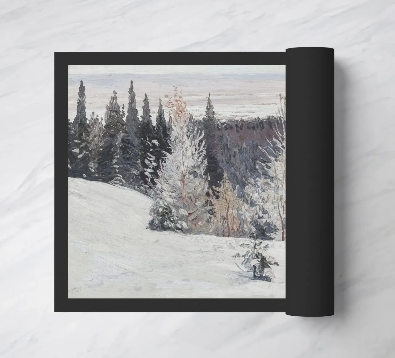 Alberi d'inverno Paesaggio d'epoca zerbino da Vibrant Vintage Prints