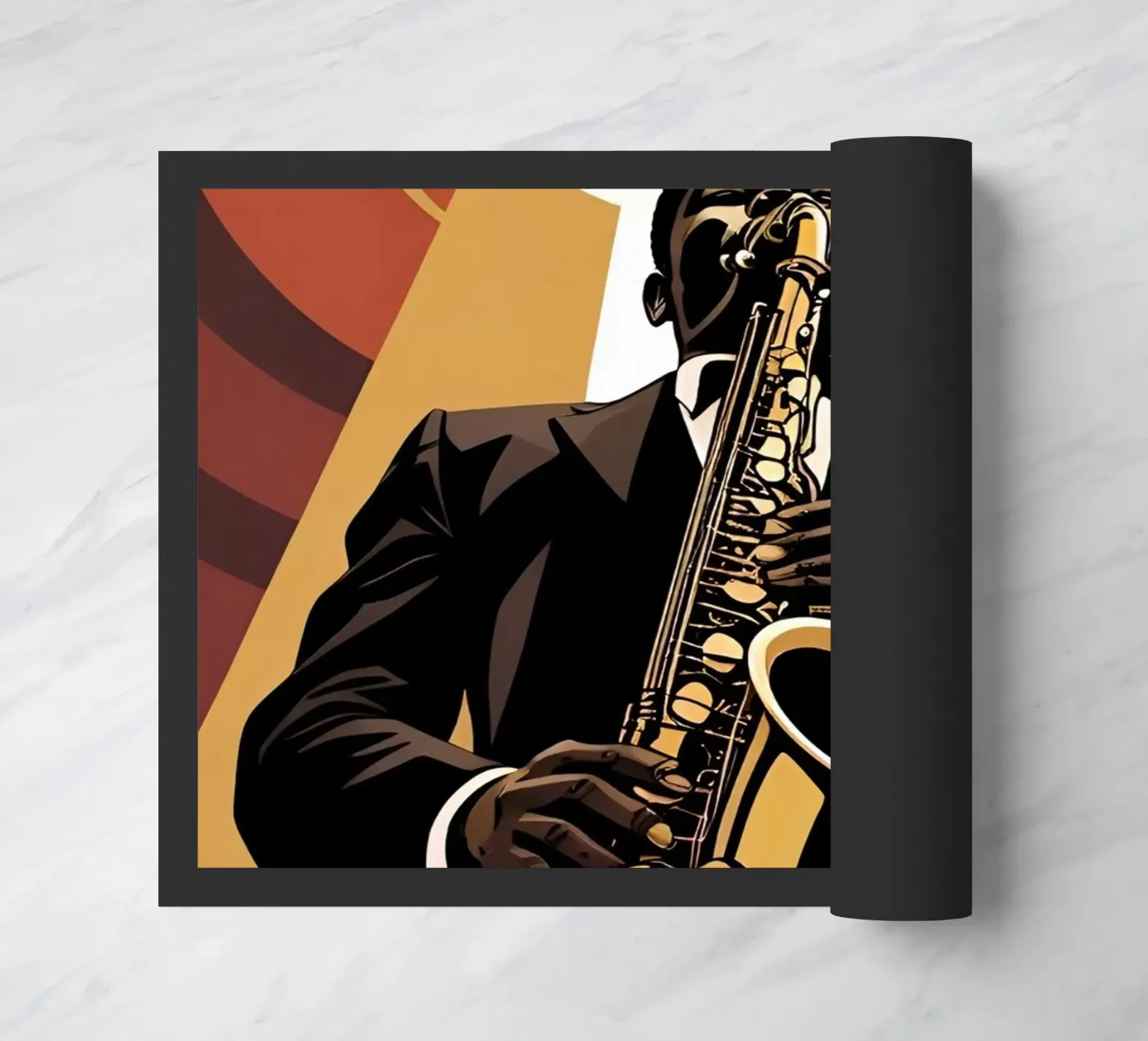 Saxofoon deurmat van Massimo Frascogna