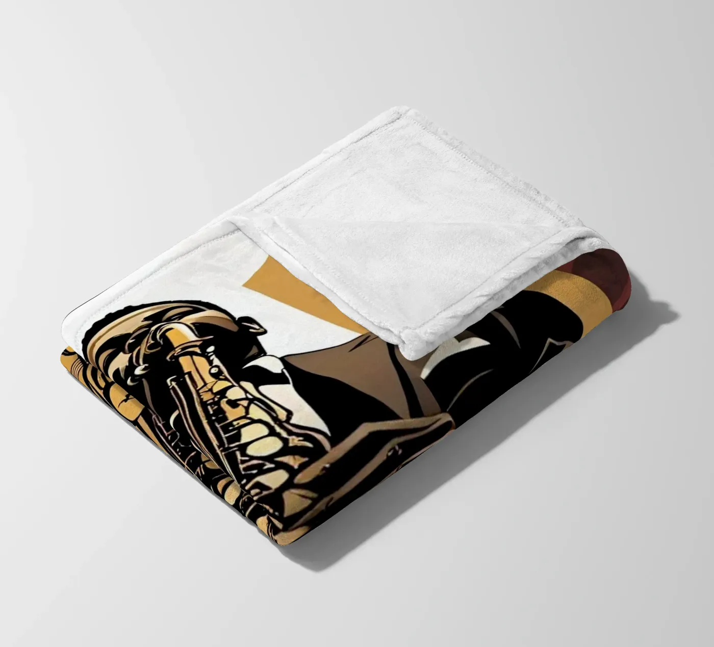 Saxophone fleecedeken van Massimo Frascogna