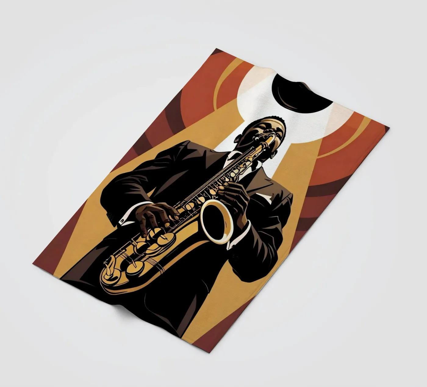 Saxophone fleecedeken van Massimo Frascogna