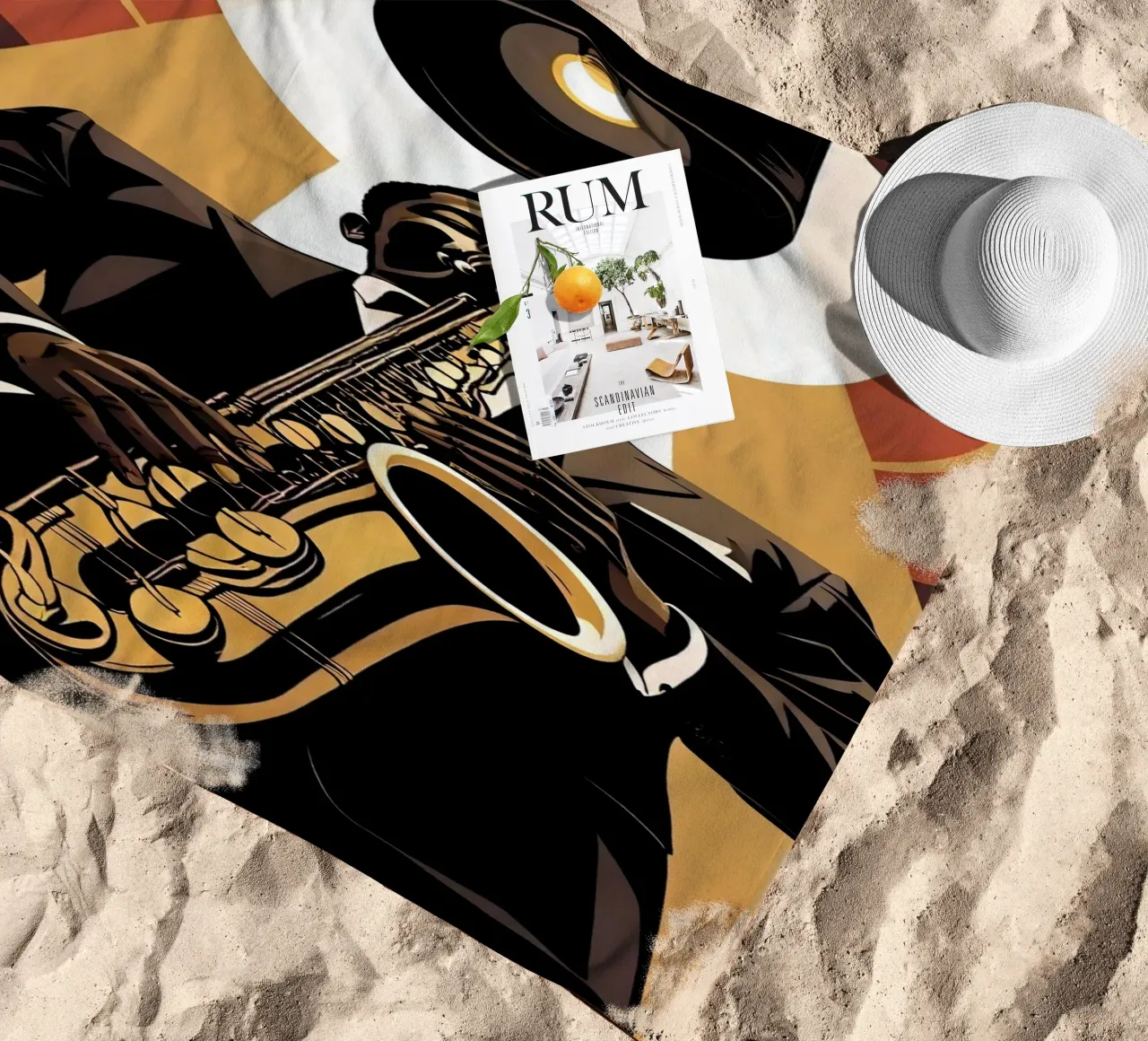 Saxofono telo mare da Massimo Frascogna