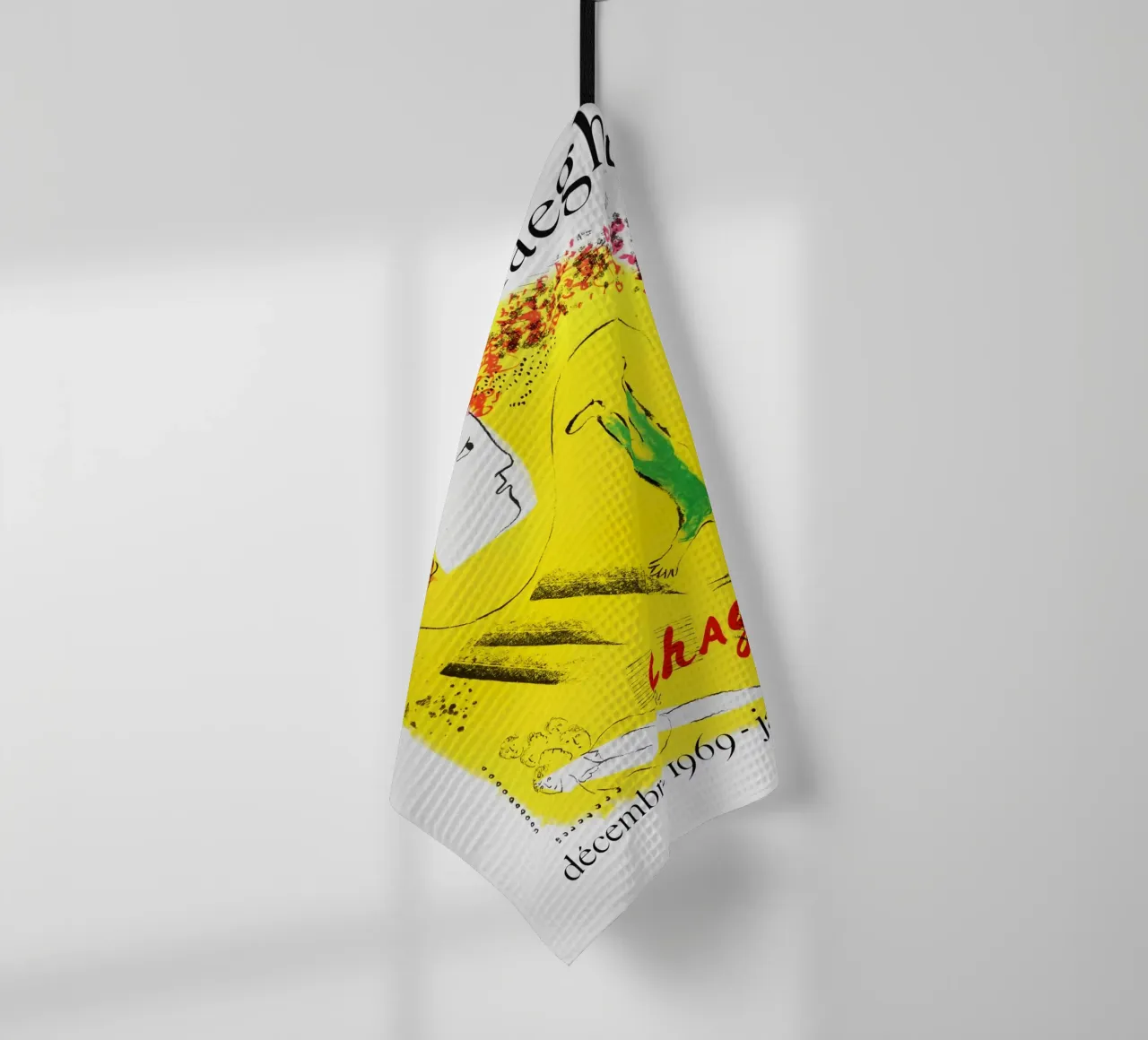 Le fond jaune, 1969 torchon de Jachultz Sophias