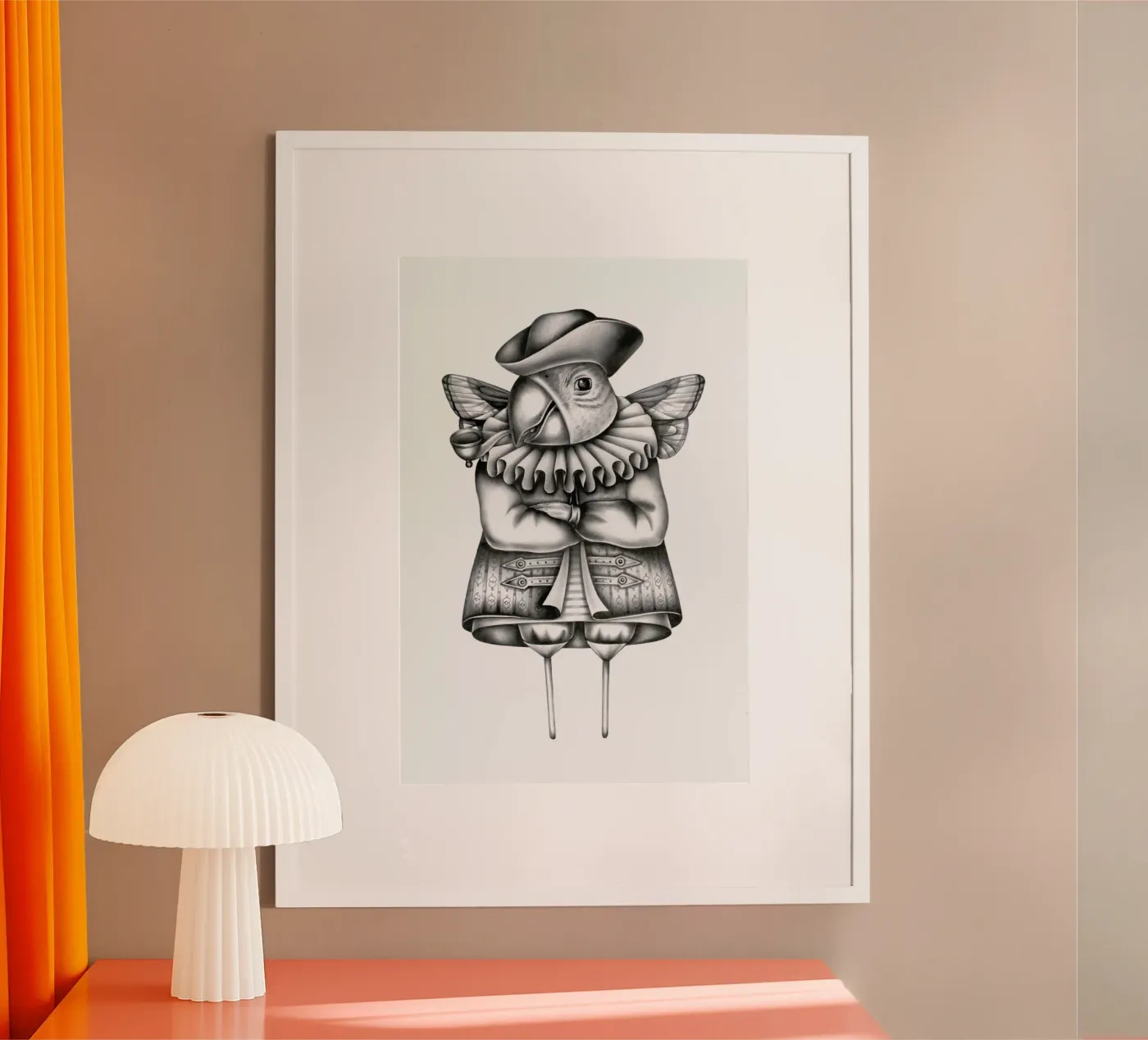 Parrot poster van Maria Vdovichenko