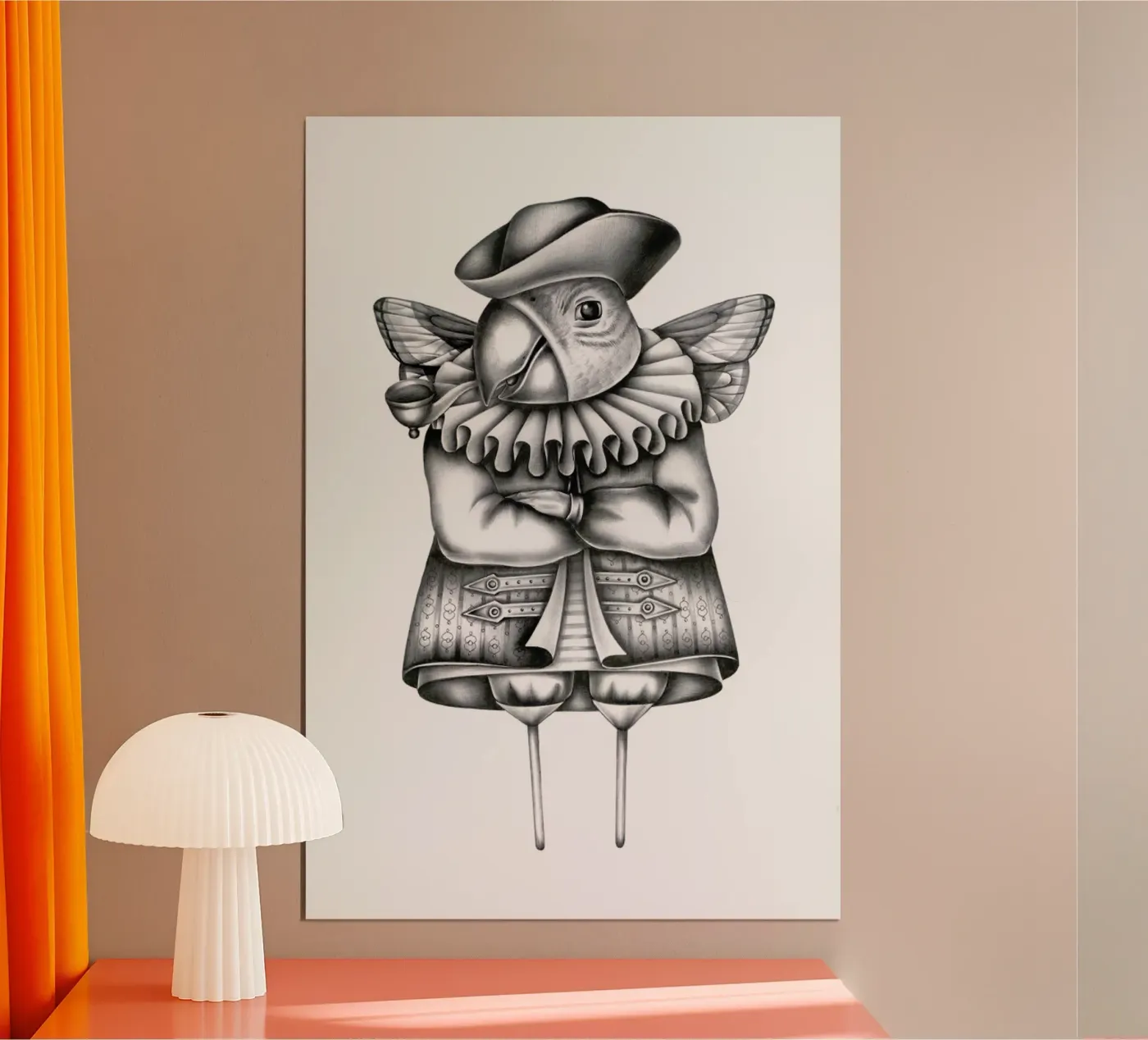 Parrot poster van Maria Vdovichenko