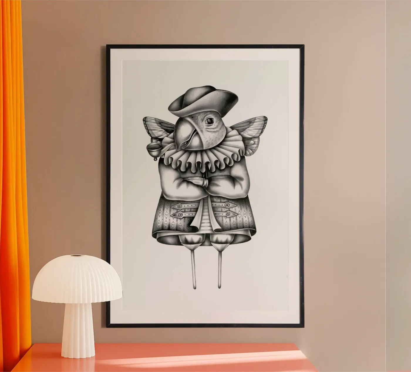 Parrot poster van Maria Vdovichenko