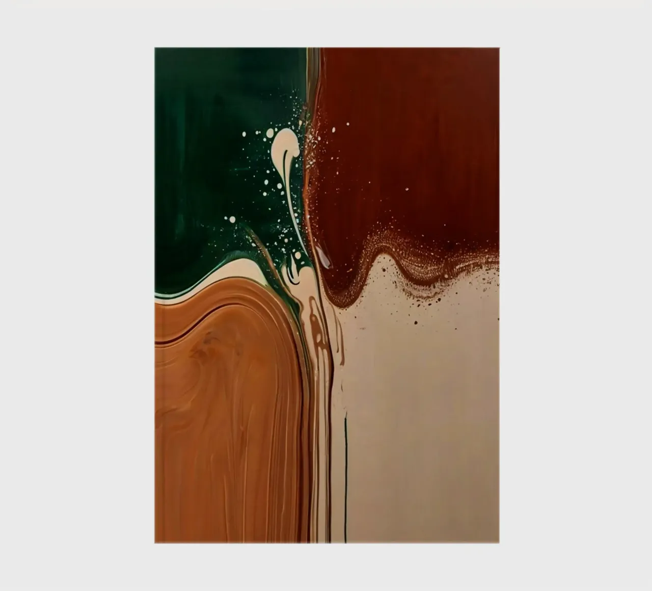 Abstract mural IX notebook by ArtDesign by KBK