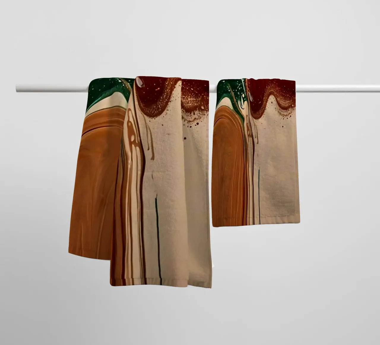 Abstract mural IX towel by ArtDesign by KBK