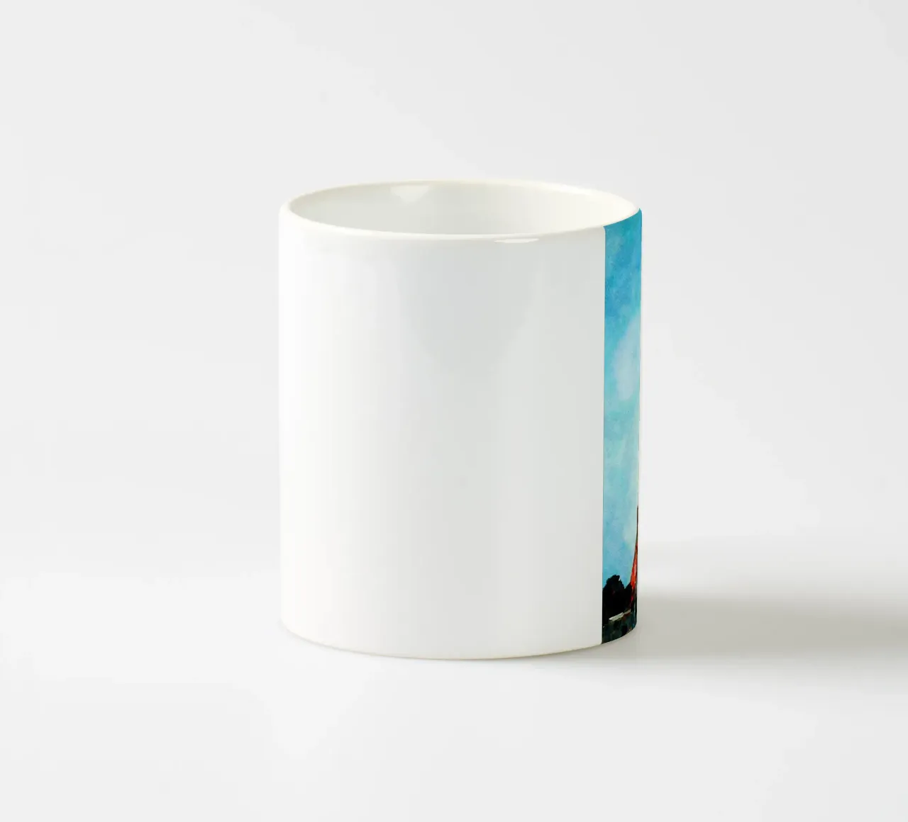 Torre tazza in ceramica da Massimo Frascogna