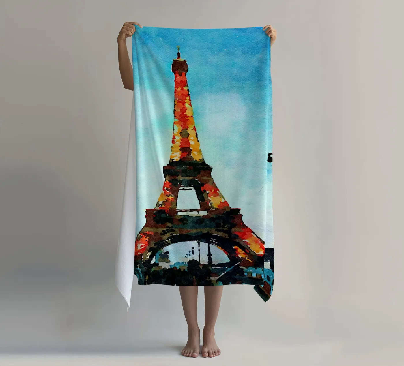 Tower beach towel by My Paris