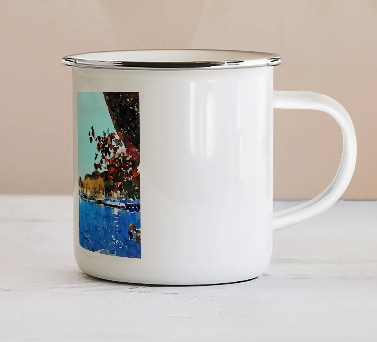 Il suo tazza in smalto da Massimo Frascogna