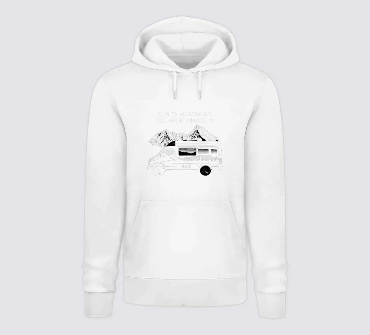 4x4 Don't Follow Me, You Won't Make It. felpa con cappuccio da Autofocus