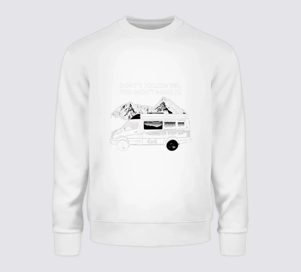 4x4 Don't Follow Me, You Won't Make It. felpa da Autofocus