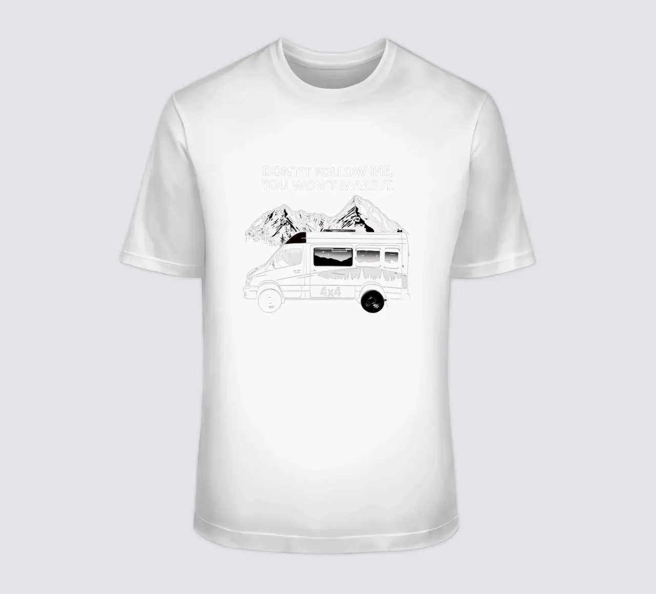 4x4 Don't Follow Me, You Won't Make It. t-shirt da Autofocus