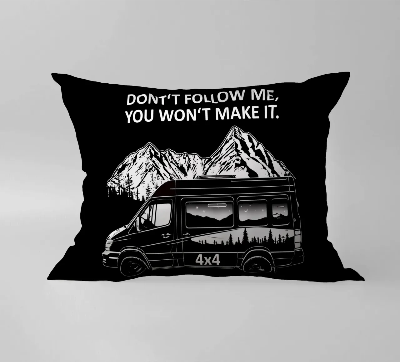 4x4 Don't Follow Me, You Won't Make It. cuscino da Autofocus