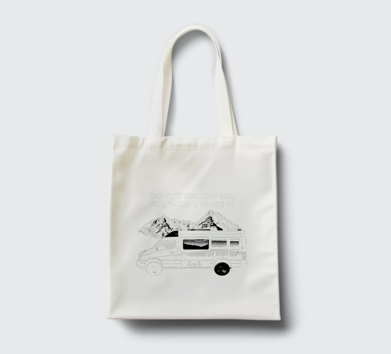 4x4 Don't Follow Me, You Won't Make It. borsa in juta da Autofocus