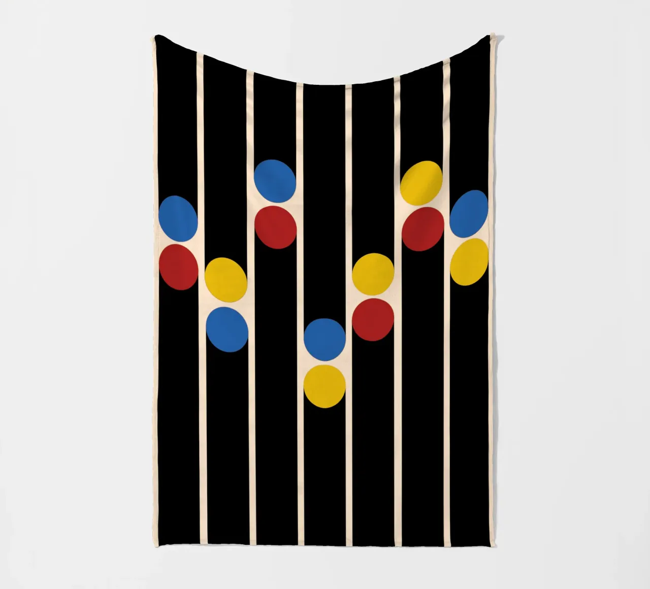 Bauhaus Linen Dots coperta in pile da TijanaArtStudio88