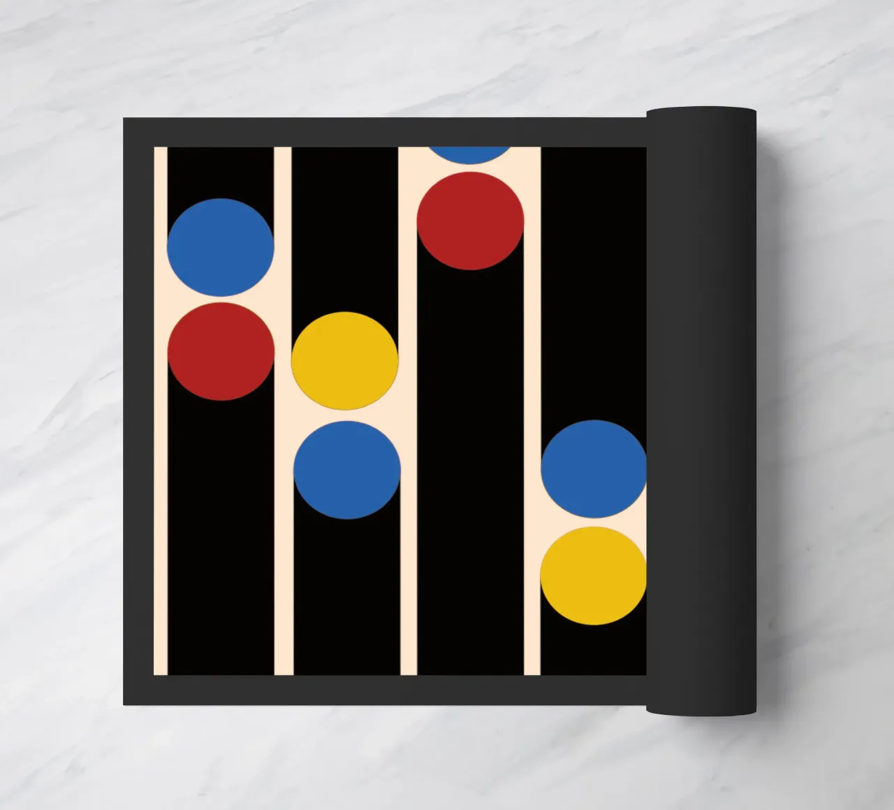 Bauhaus Linen Dots zerbino da TijanaArtStudio88