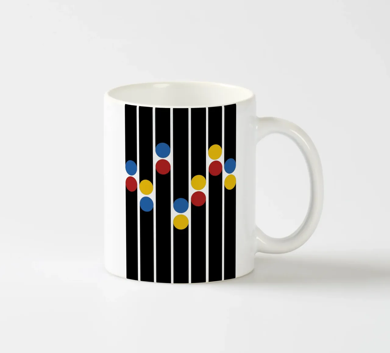 Bauhaus Linen Dots tazza in ceramica da TijanaArtStudio88
