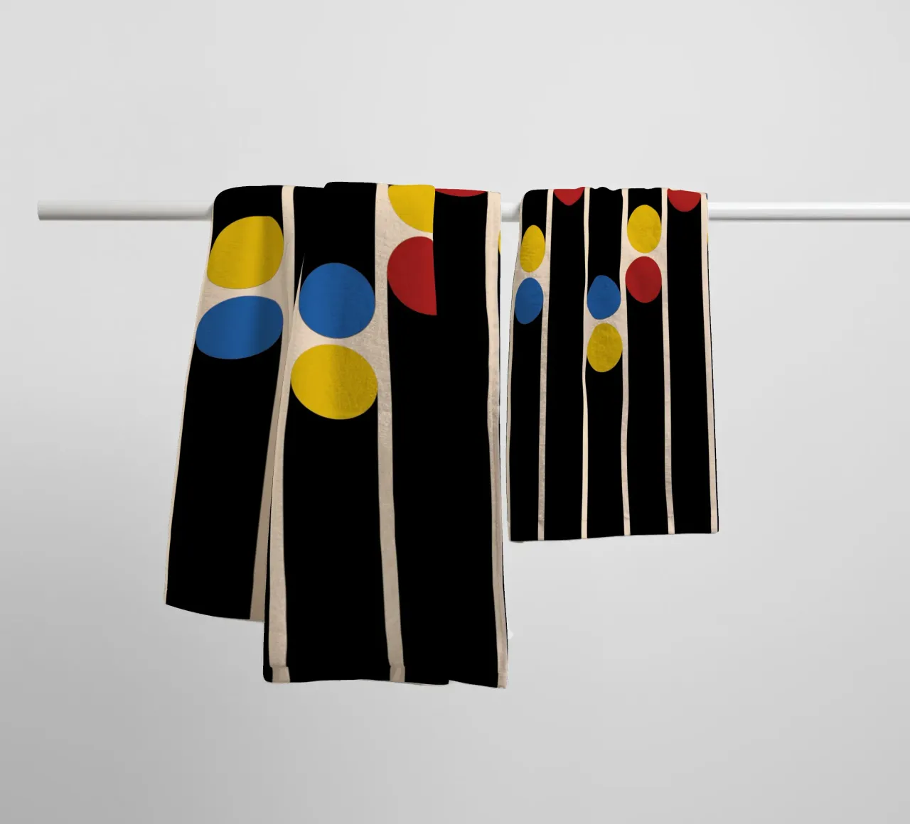 Bauhaus Linen Dots asciugamano da bagno da TijanaArtStudio88