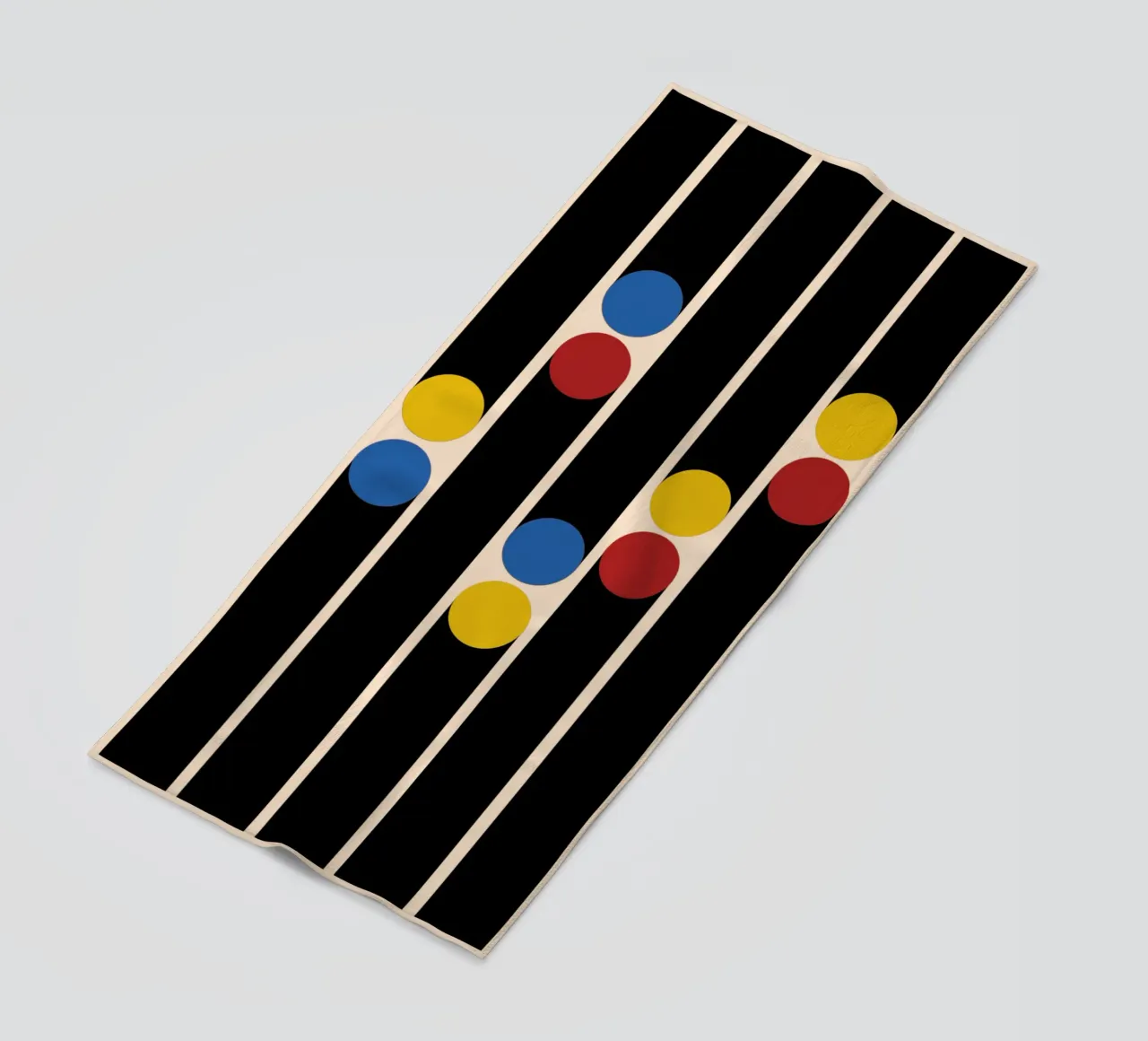 Bauhaus Linen Dots telo mare da TijanaArtStudio88