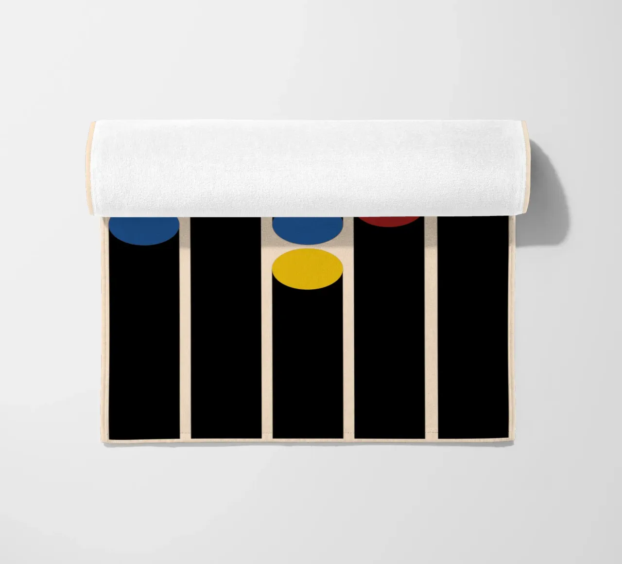 Bauhaus Linen Dots telo mare da TijanaArtStudio88