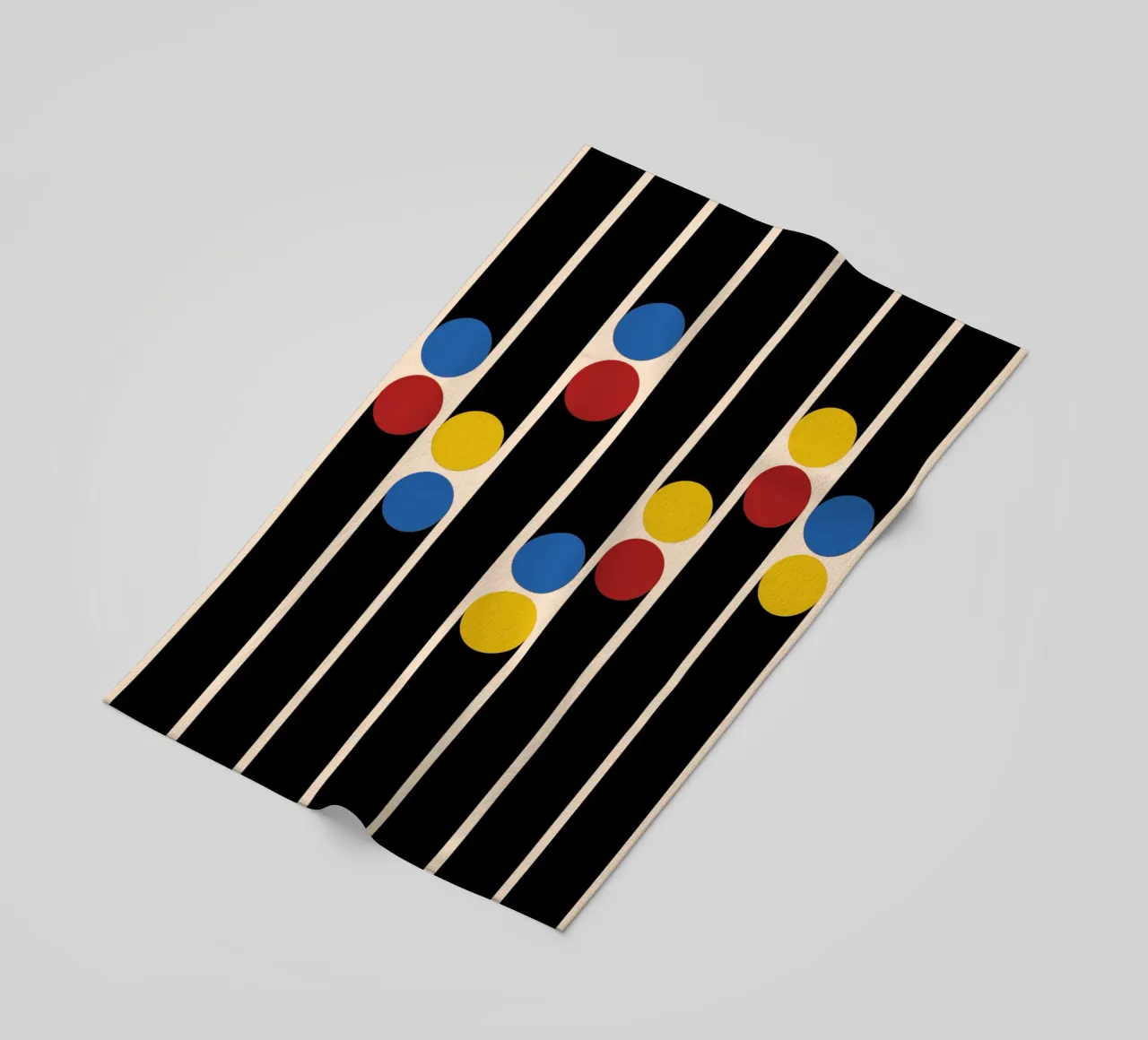 Bauhaus Linen Dots telo mare da TijanaArtStudio88