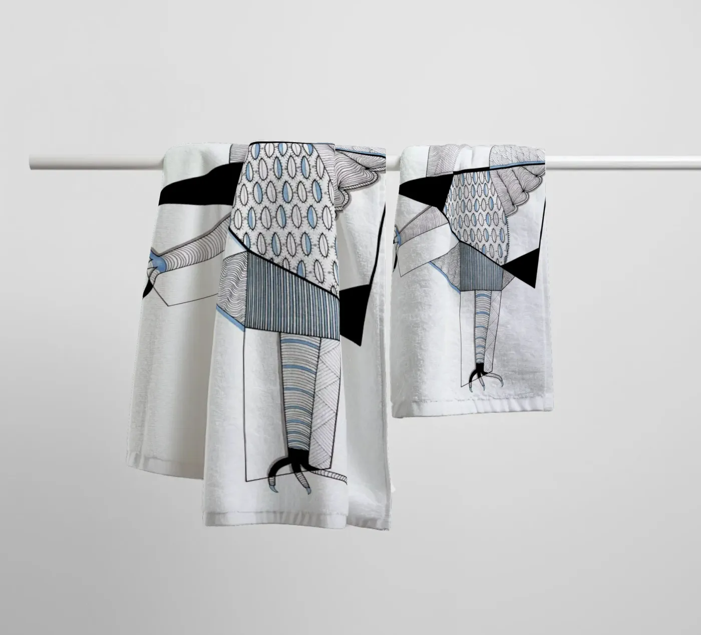 bird badhanddoek van Studio Teer