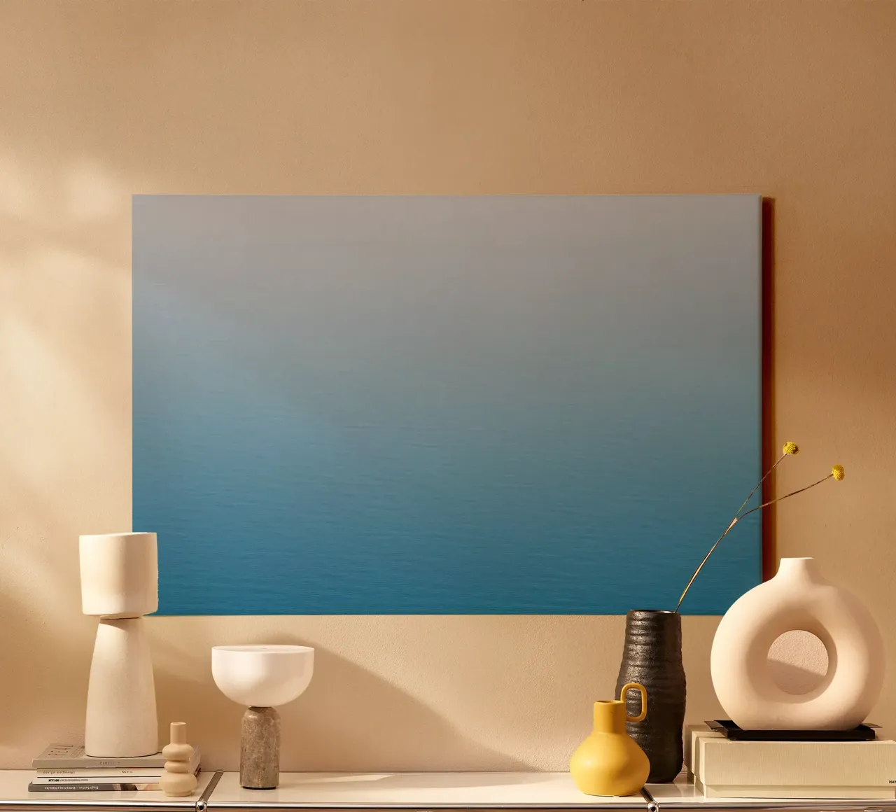 De Dode Zee #7 canvas met Baklijst van Tal Paz-Fridman