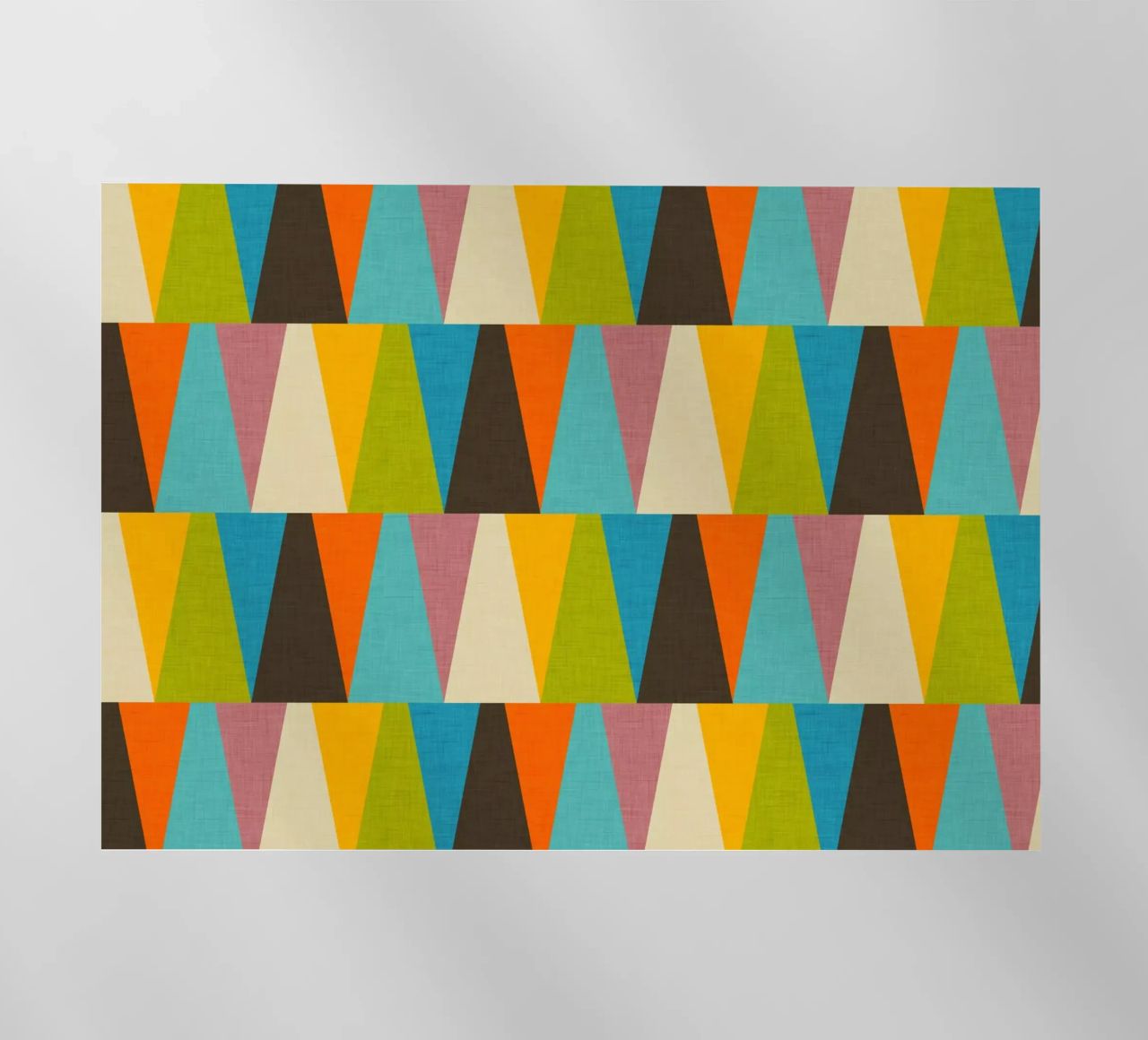 Retro Color Block Triángulo Color Happy lámina retroiluminada de susanacosta