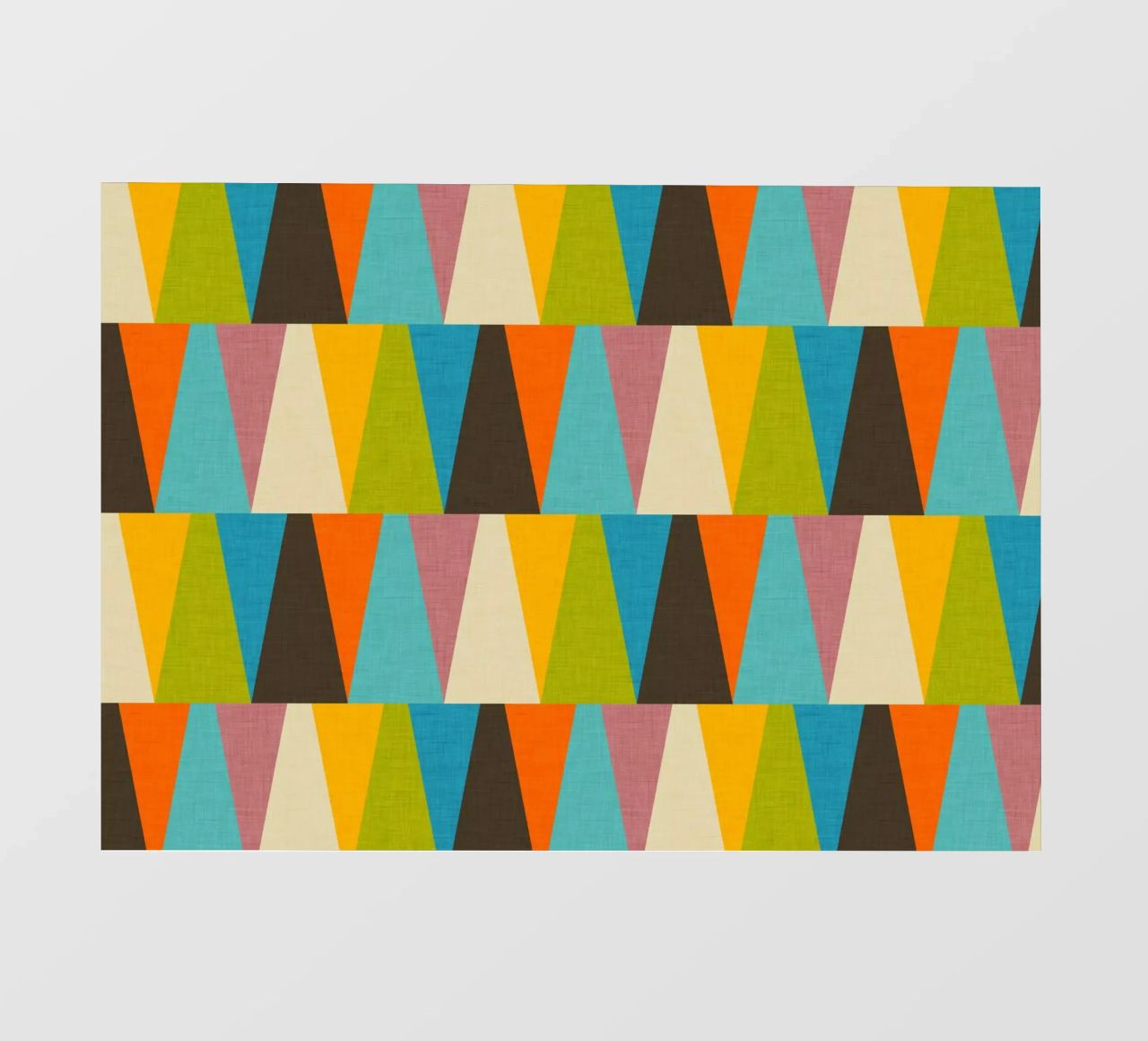 Retro Color Block Triángulo Color Happy lámina retroiluminada de susanacosta